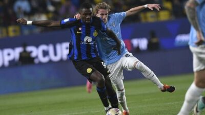 PIALA SUPER ITALIA -- Hajar Lazio 3-0, Inter Milan Melaju ke Final