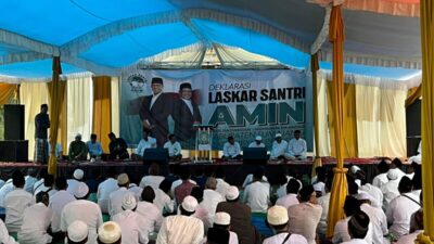 Laskar Santri Deklarasi Dukung Pasangan AMIN di Wonosobo