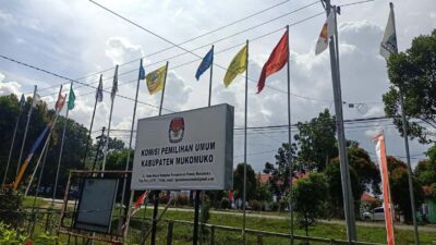 KPU Mukomuko Coret 4 Parpol Sebagai Peserta Pemilu