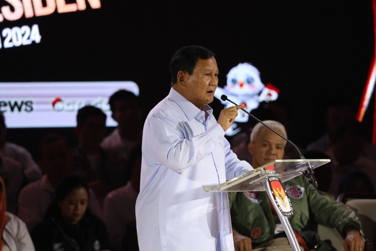 DEBAT CAPRES - Soal Utang Luar Negeri, Prabowo Klaim Tak Khawatir