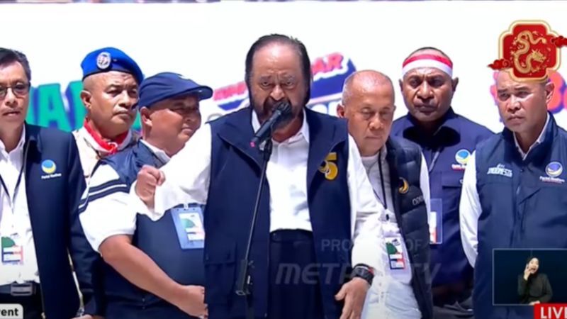 Pidato di Kampanye AMIN, Surya Paloh: Indonesia Butuh Pemimpin Bermoral dan Beretika