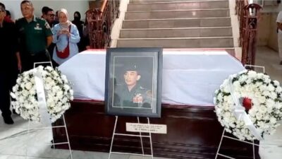 Jenazah Solihin GP Disemayamkan di Mako II Kodam III Siliwangi Bandung