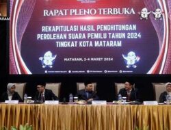 Rapat Pleno Terbuka Rekapitulasi Pemilu 2024: Golkar Raih Suara Terbanyak di Kota Mataram