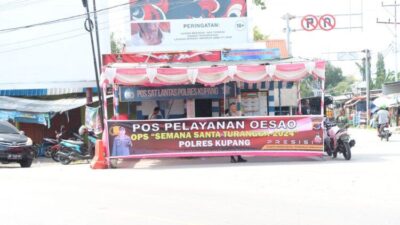 Operasi Semana Santa Turangga 2024, Polres Kupang Buka Posko Pelayanan