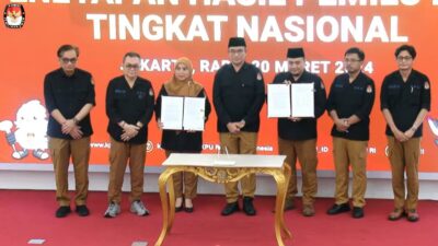 Resmi, KPU Umumkan Hasil Pileg 2024, PDIP Dapat Suara Terbanyak Disusul Golkar dan Gerindra