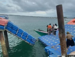 Beruntung Tak Ada Korban, Jembatan Pulau Maringkik Lombok Timur Ambruk