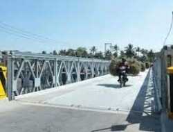 Perbaikan Jembatan Kloposawit Lumajang Rampung
