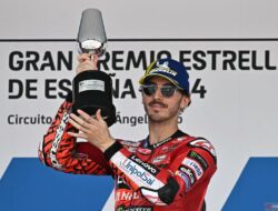 MOTOGP — Bagnaia Menangi Balapan Dramatis di GP Spanyol, Mac Marquez Kedua