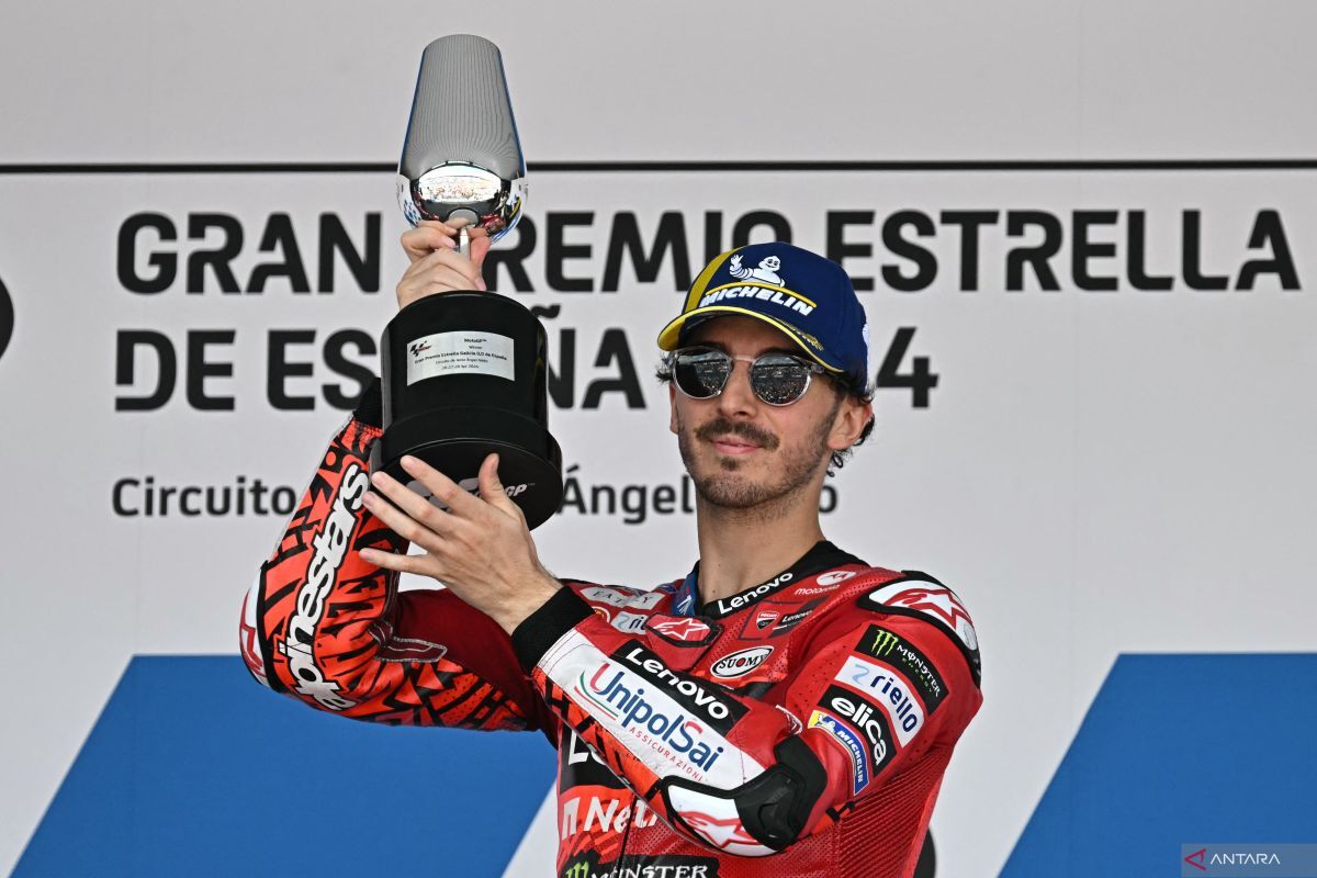 MOTOGP -- Bagnaia Menangi Balapan Dramatis di GP Spanyol, Mac Marquez Kedua