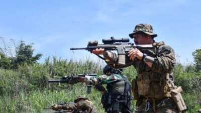Marinir TNI AL latihan tembak bareng USMC