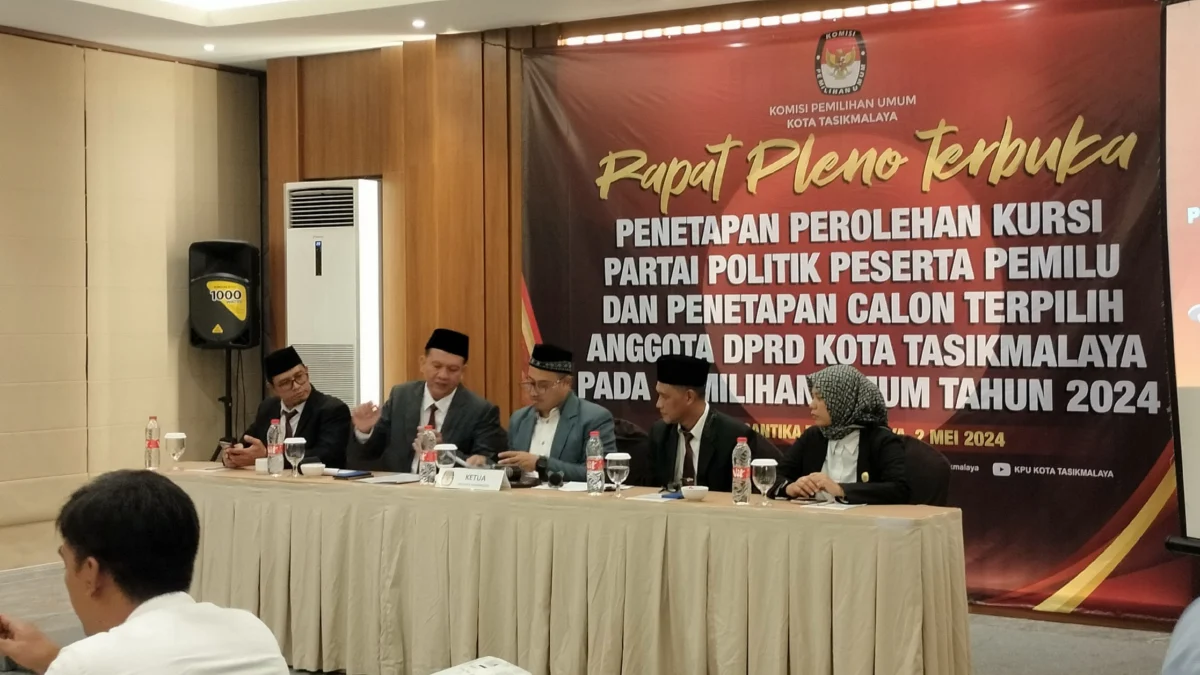 KPU Kota Tasikmalaya Tetapkan 45 Caleg Terpilih di Pemilu 2024