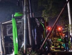 KNKT Lakukan Investigasi Kecelakaan Bus di Ciater