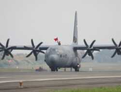 Mantap, Lima Super Hercules Sudah Berada di Tangan TNI AU, Begini Prosesi Kedatangan Pesawat Terakhir