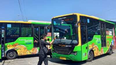 HUT ke-79 Proklamasi Kemerdekan Bangsa Indonesia, Dishub Jawa Timur Gratiskan Tarif Bus Trans Jatim