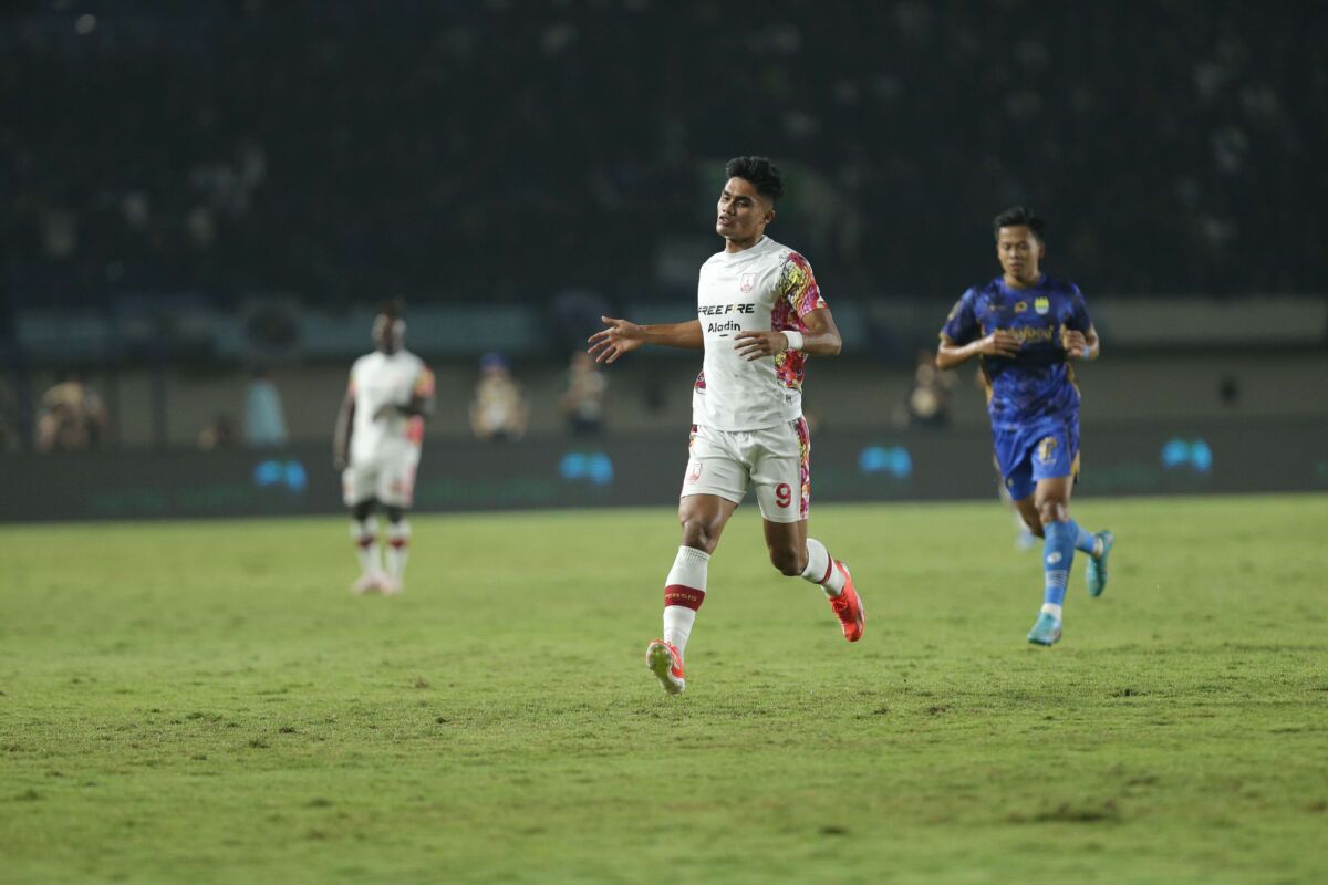Ramadhan Sananta setelah ciptakan gol ke gawang Persib Bandung