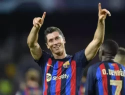 LIGA SPANYOL — Lewat 2 Gol Lewandowski, Barcelona Petik Kemenangan atas Valensia