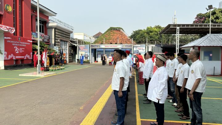 Sebanyak 1.115 Narapidana Rutan Salemba Dapat Remisi di HUT ke-79 RI