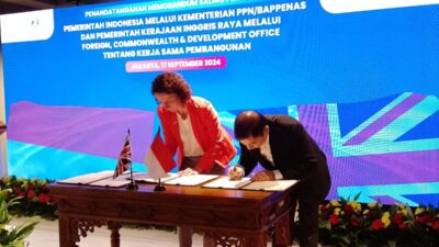 Indonesia-Inggris Teken MoU Kerja Sama Pembangunan Nasional