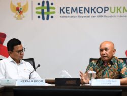Kemenkop dan BPOM Perkuat Kerja Sama Pengembangan Ekosistem UMKM
