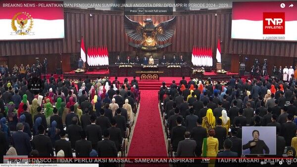 732 Anggota MPR RI Periode 2024-2029 Resmi Dilantik