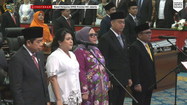 Resmi, Lima Pimpinan DPRD DKI Periode 2024-2029 Dilantik