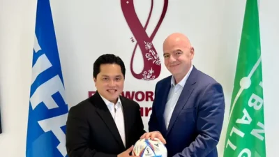 Bertemu Erick Thohir di Qatar, Presiden FIFA Bicara Soal Sepak Bola Indonesia
