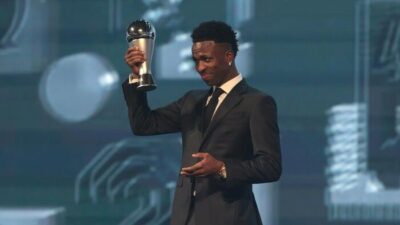 Vinicius Junior Dapat Anugerah sebagai Pemain Pria Terbaik FIFA 2024
