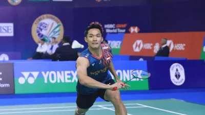 BULU TANGKIS -- Hentikan Pemain Taiwan, Jonatan ke Semifinal India Open