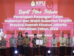 KPU Resmi Tetapkan Duet Pramono-Rano Jadi Gubernur-Wagub DKI Terpilih