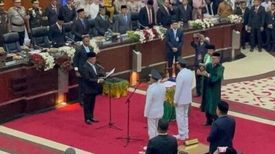 Muzakir Manaf-Fadhlullah Resmi Dilantik Jadi Gubernur dan Wagub Aceh
