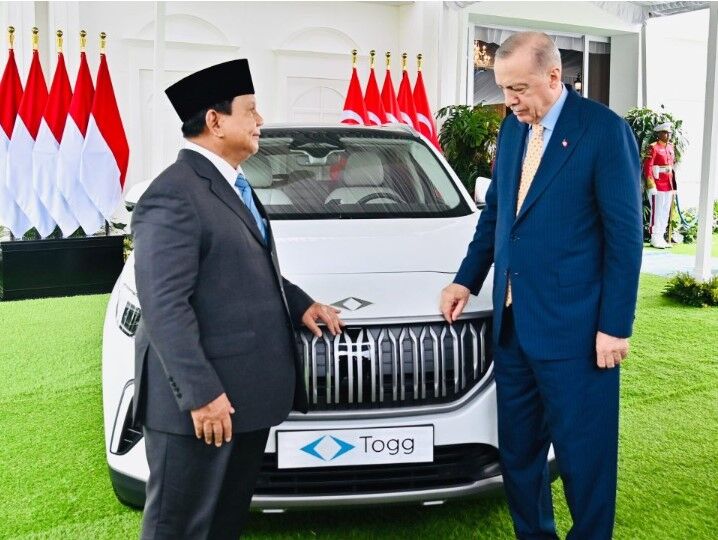 Presiden Erdogan Hadiahi Pemerintah Indonesia Mobil Listri Togg Buatan Turki