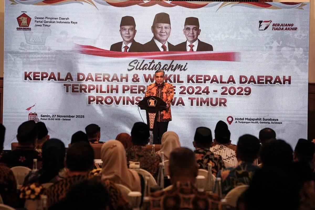 Muzani Minta Kader Gerindra Terus Kerja Agar Rakyat Mau Prabowo Dua Periode