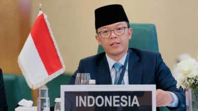 Temui Wakil Palestina di PBB, Menlu RI Nyatakan Kesiapan Kirim Pasukan Penjaga Perdamaian ke Gaza