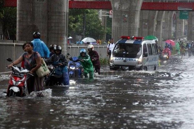 Banjir Jakarta Terus Meluas, Hingga Kini 105 RT Terendam