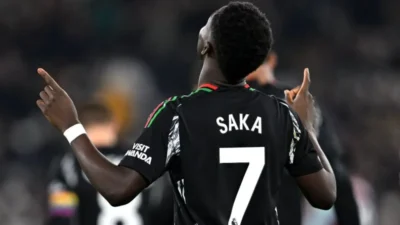 LIGA INGGRIS -- Bukayo Saka Penentu Kemenangan Arsenal atas Fulham