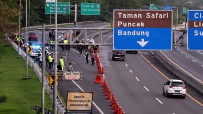 Polisi Berlakukan Rekayasa Lalu-lintas Contraflow di Tol Jagorawi Arah Puncak Senin Pagi