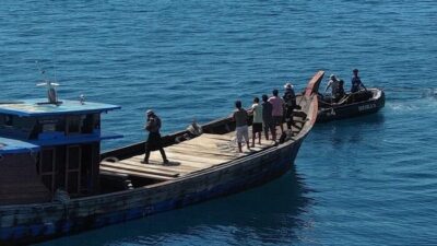 Bakamla Gagalkan Upaya Penyelundupan 30 Ton Pasir Timah Kepri Tujuan Malaysia