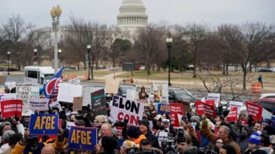 Tolak Kebijakan Trump, Ribuan Warga AS Gelar Demo