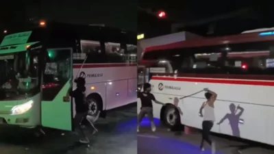 Pelaku Perusakan Bus di Tangerang Berhasil Diringkus
