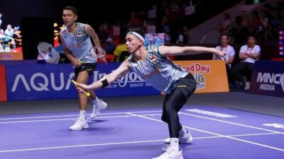 BULU TANGKIS — Fajar/Rian Akui Main Terburu-buru Jadi Pemicu Kekalahan di Semifinal Indonesia Open