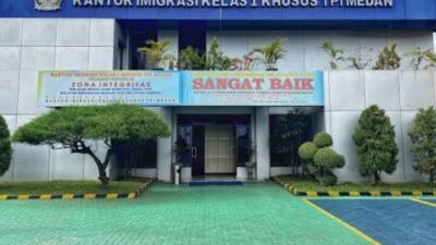 Delapan Warga Malaysia Dideportasi Kantor Imigrasi Medan