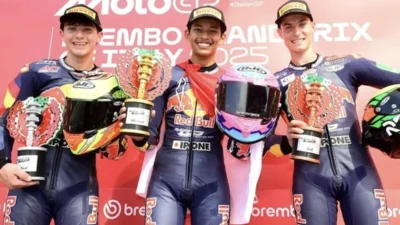 Red Bull Rookies Cup 2025, Veda Ega Raih Podium Pertama di Sirkuit Mugello