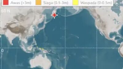 Status Waspada Tsunami untuk Kawasan Timur Indonesia Belum Dicabut BMKG