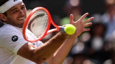TENIS — Singkirkan Khachanov, Taylor Fritz ke Semifinal Wimbledon