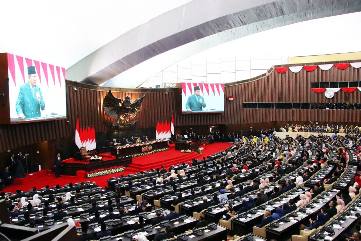 Polisi Klaim Arus Lalin Saat Sidang Tahunan MPR Berlangsung Normal