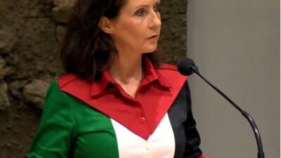 Tunjukkan Keberpihakannya, Anggota DPR Belanda Pakai Baju Berwarna Bendera Palestina