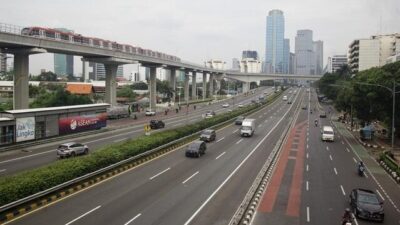 Lalu Lintas Jakarta Hari Ini Lancar Seiring Imbauan WFH dan PJJ