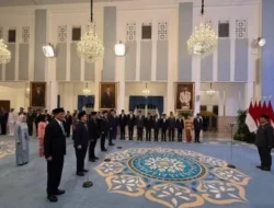 Prabowo Lantik Menteri Baru Kabinet Merah Putih, Erick Isi Pos Menpora, Djamari Chaniago Jadi Menko Polkam