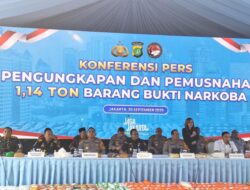 Dalam Dua Bulan Polda Metro Berhasil Sita 1,14 Ton Narkoba