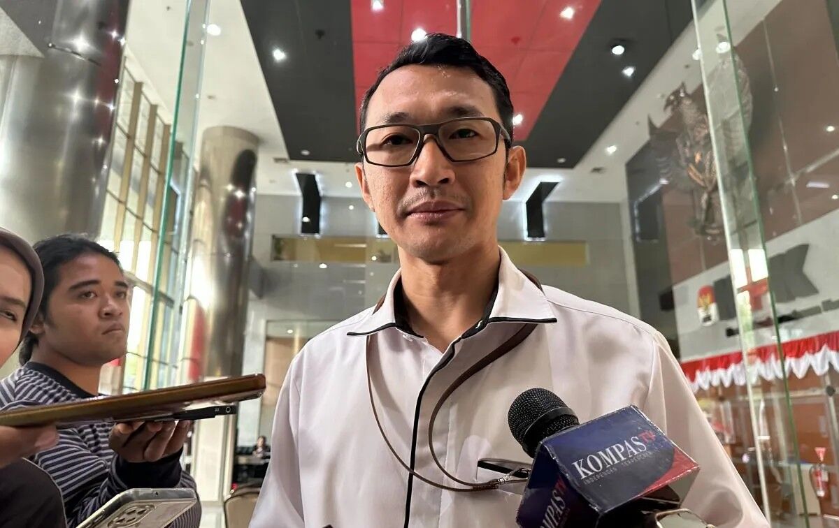 Juru Bicara Komisi Pemberantasan Korupsi (KPK) Budi Prasetyo saat memberikan keterangan di Gedung Merah Putih KPK, Jakarta